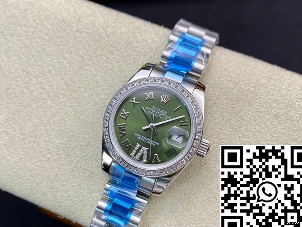 Factory Diamond-set BP Dial Rolex 28MM Green Datejust 0425